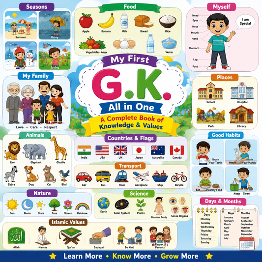 General Knowledge Book for Kids | Fun Learning, IQ Building & Educational Activities