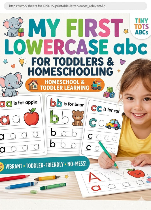 Preschool or Play group lowercase abc worksheets | early writing