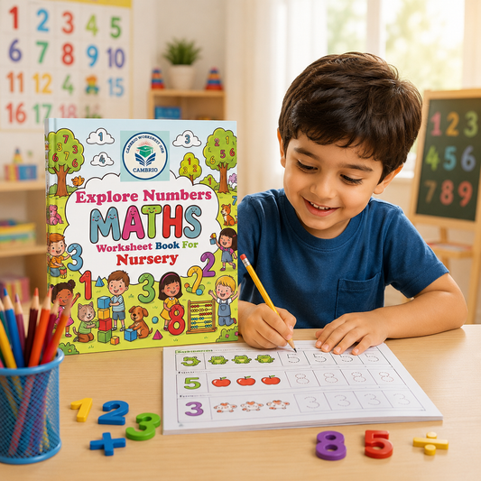 Preschool 123 counting worksheets 1-30 maths book for kids ages 3-5