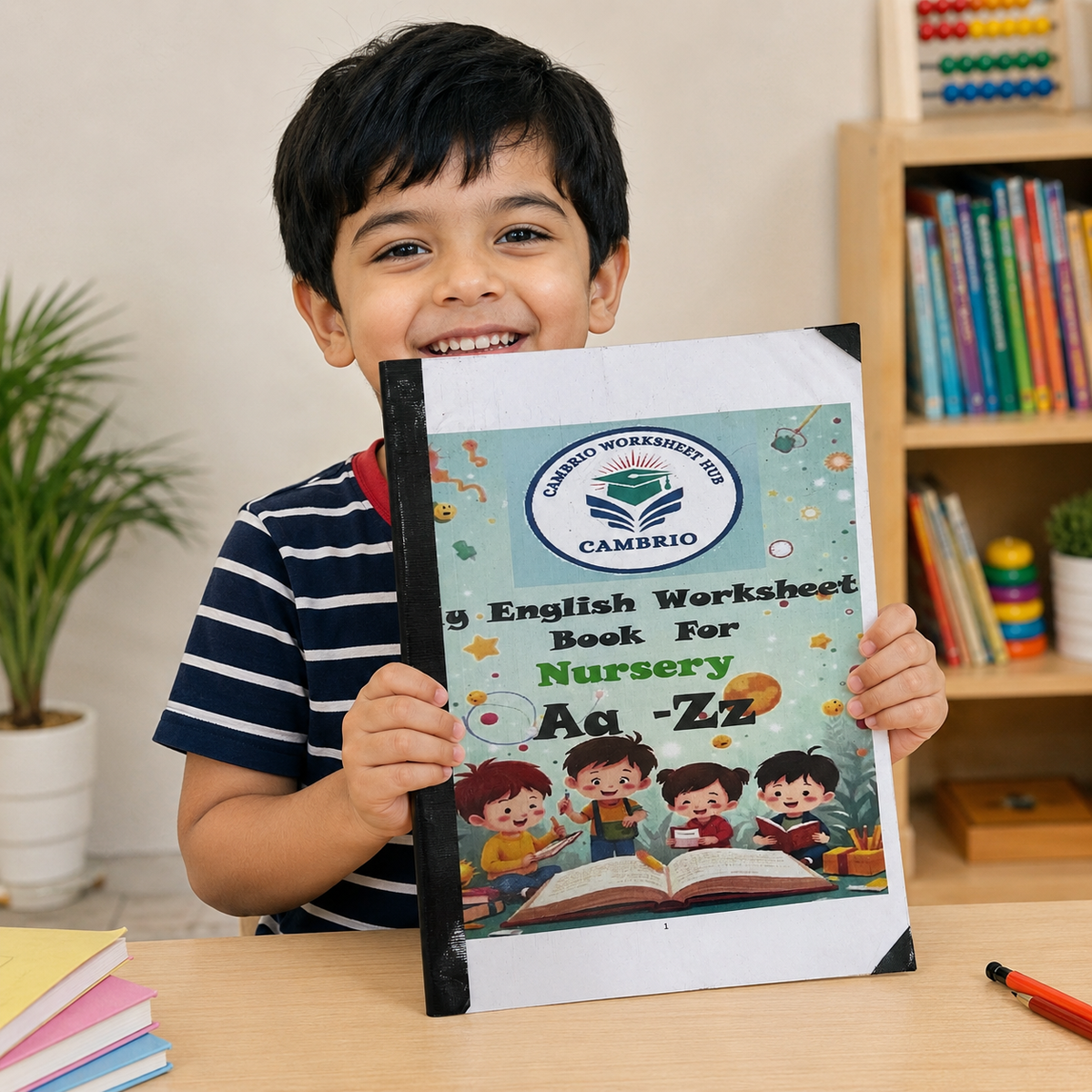 Nursery English Alphabet Worksheet Aa-Zz tracing book for kids ages 3-5