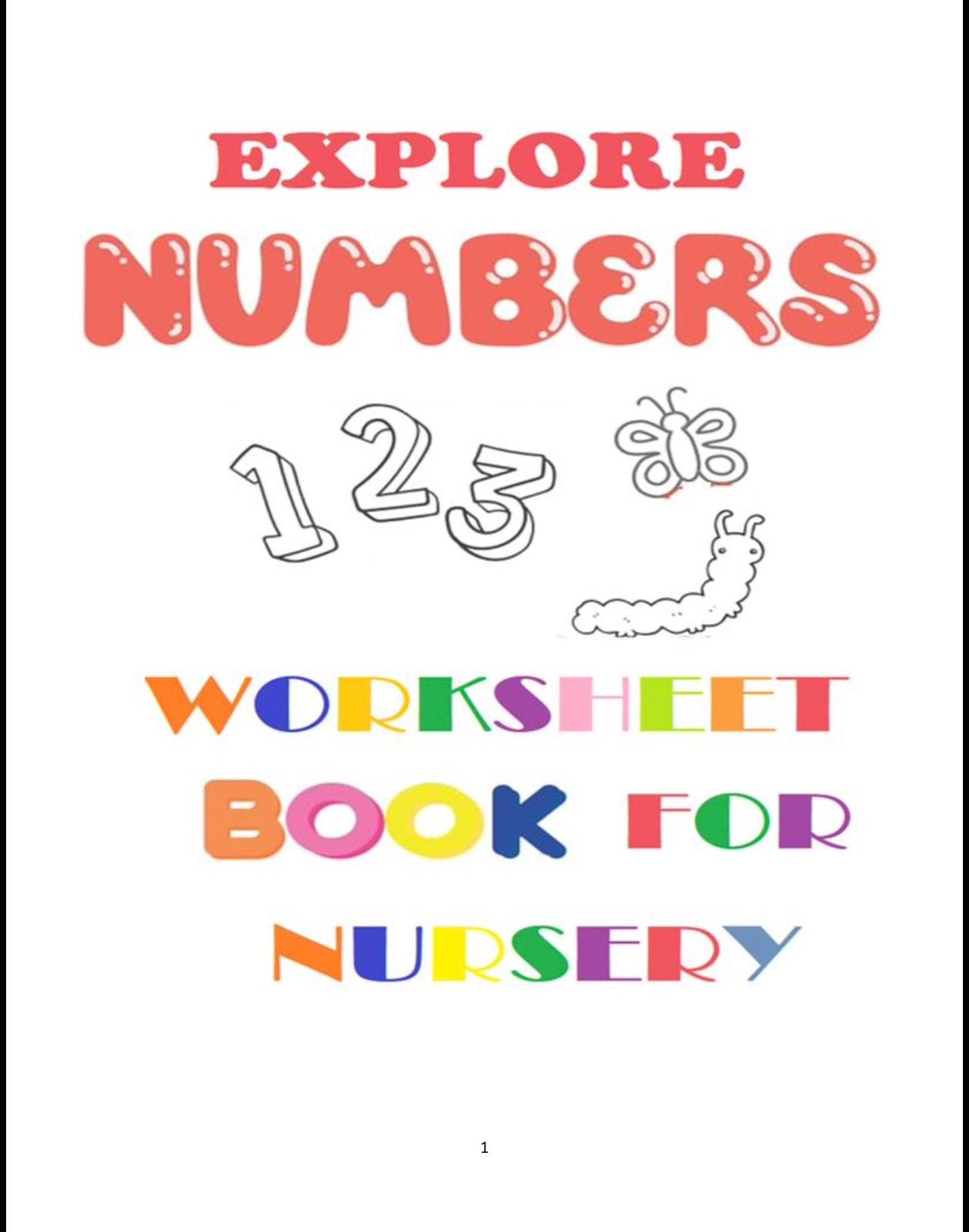 Nursery Number Counting Worksheet 1 to 100 – Fun Maths Activity Book